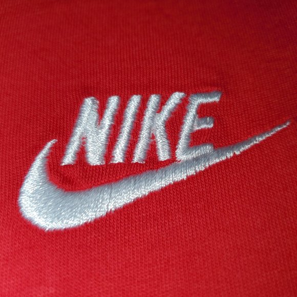 Nike Embroidered Shirt Red  Medium,  unisex - Picture 3 of 6